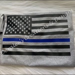 Thin Blue line Grey Trendy  T-Shirt